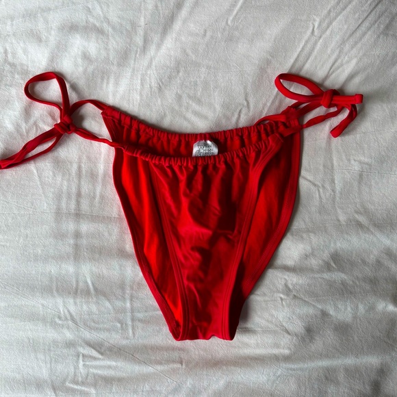 Wild Fable Red Tie-Side Bikini Bottom - Picture 1 of 3